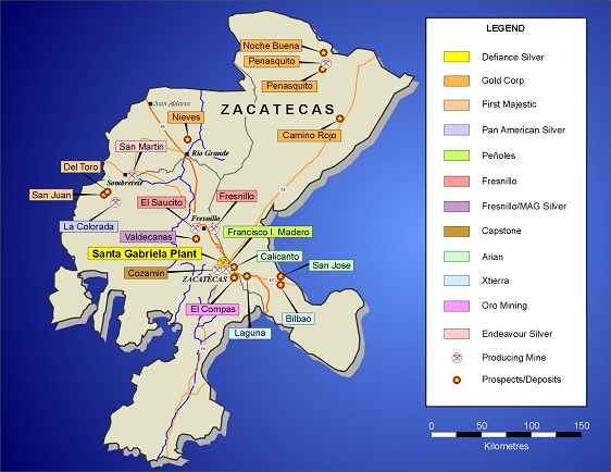 Zacatecas, primer lugar en producción de oro, plata, plomo y zinc