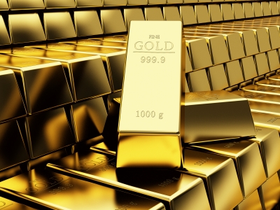 Oro se negocia cerca de mínimos de tres semanas