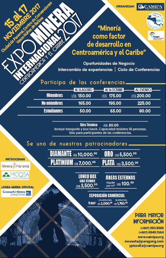 EXPO MINERA INTERNACIONAL CENTROAMÉRICA Y EL CARIBE 2017 